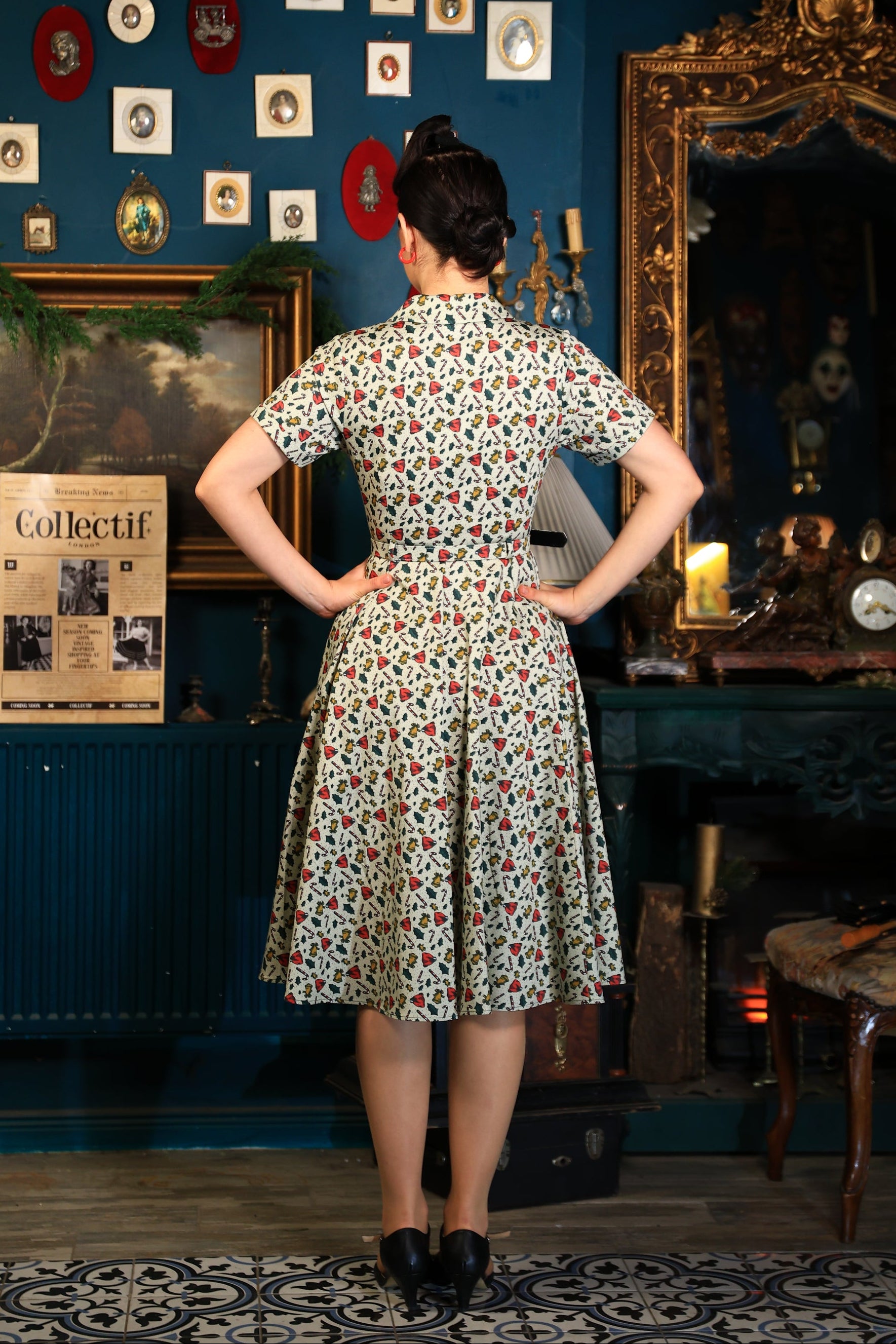 Caterina Candy Cane Swing Dress