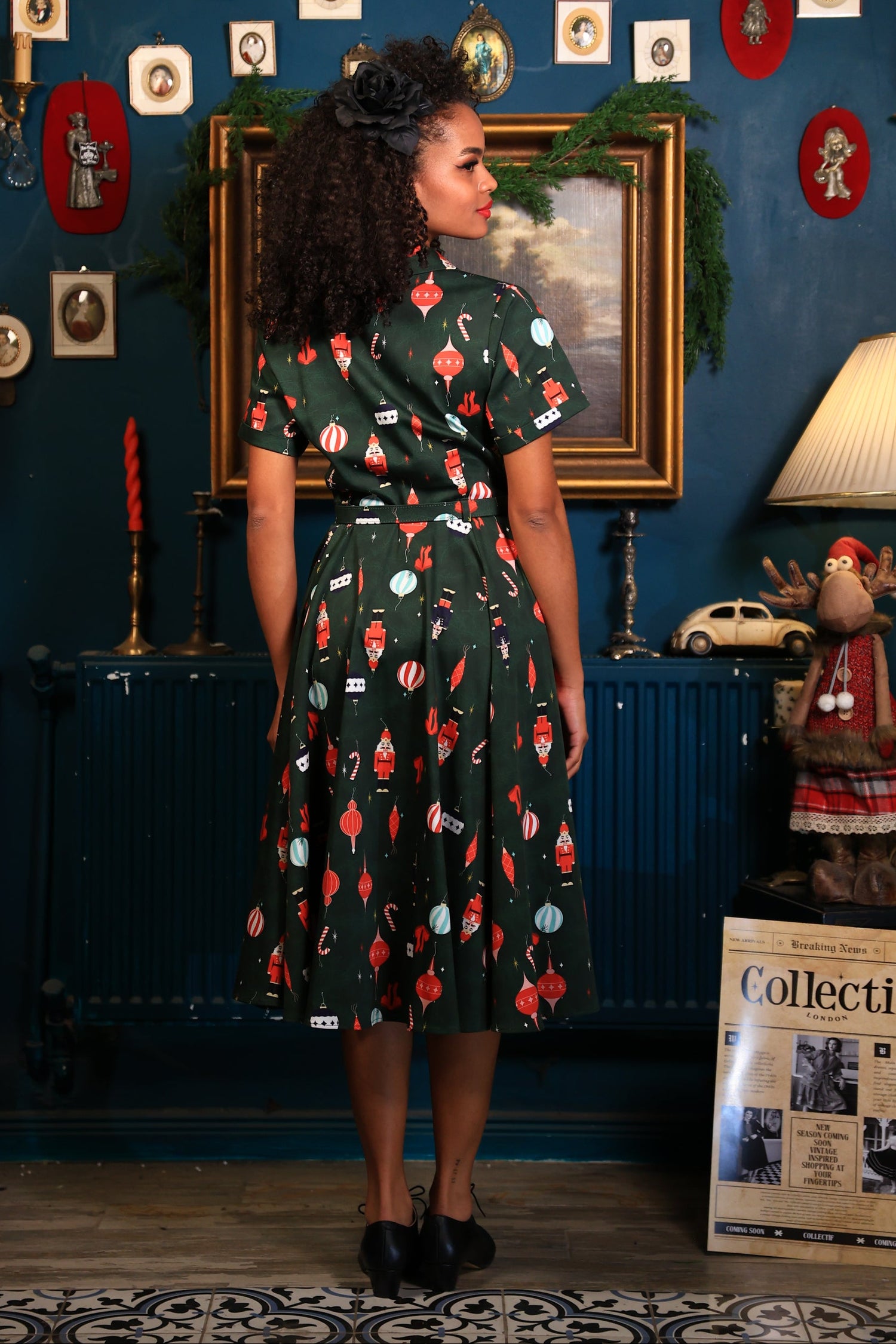 Caterina Christmas Tree Swing Dress