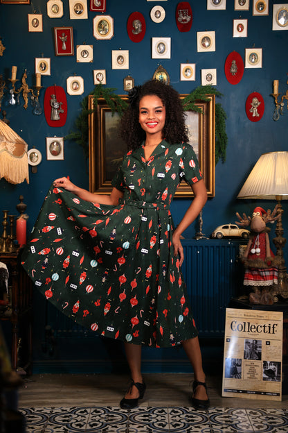 Caterina Christmas Tree Swing Dress