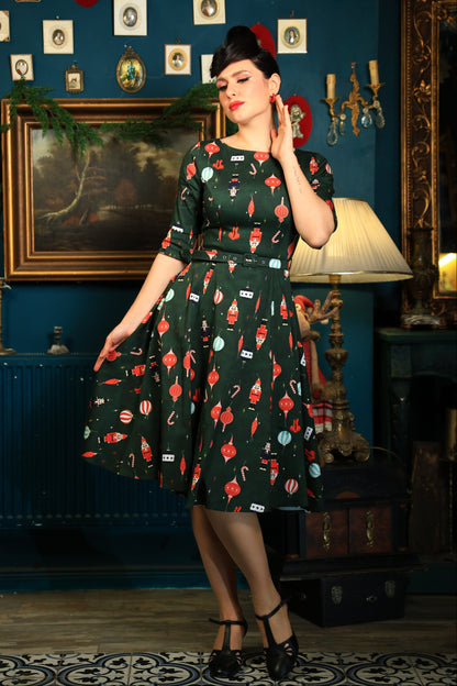 Suzanne Christmas Tree Swing Dress