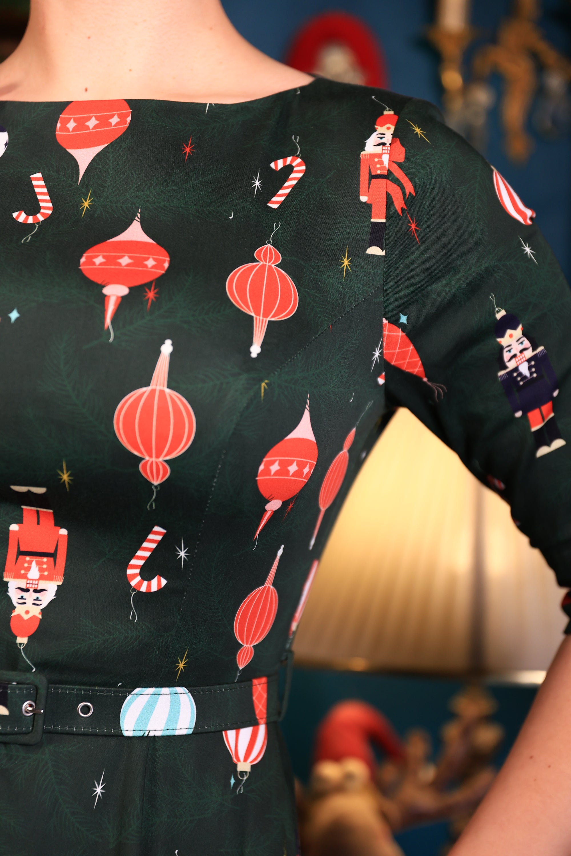 Suzanne Christmas Tree Swing Dress