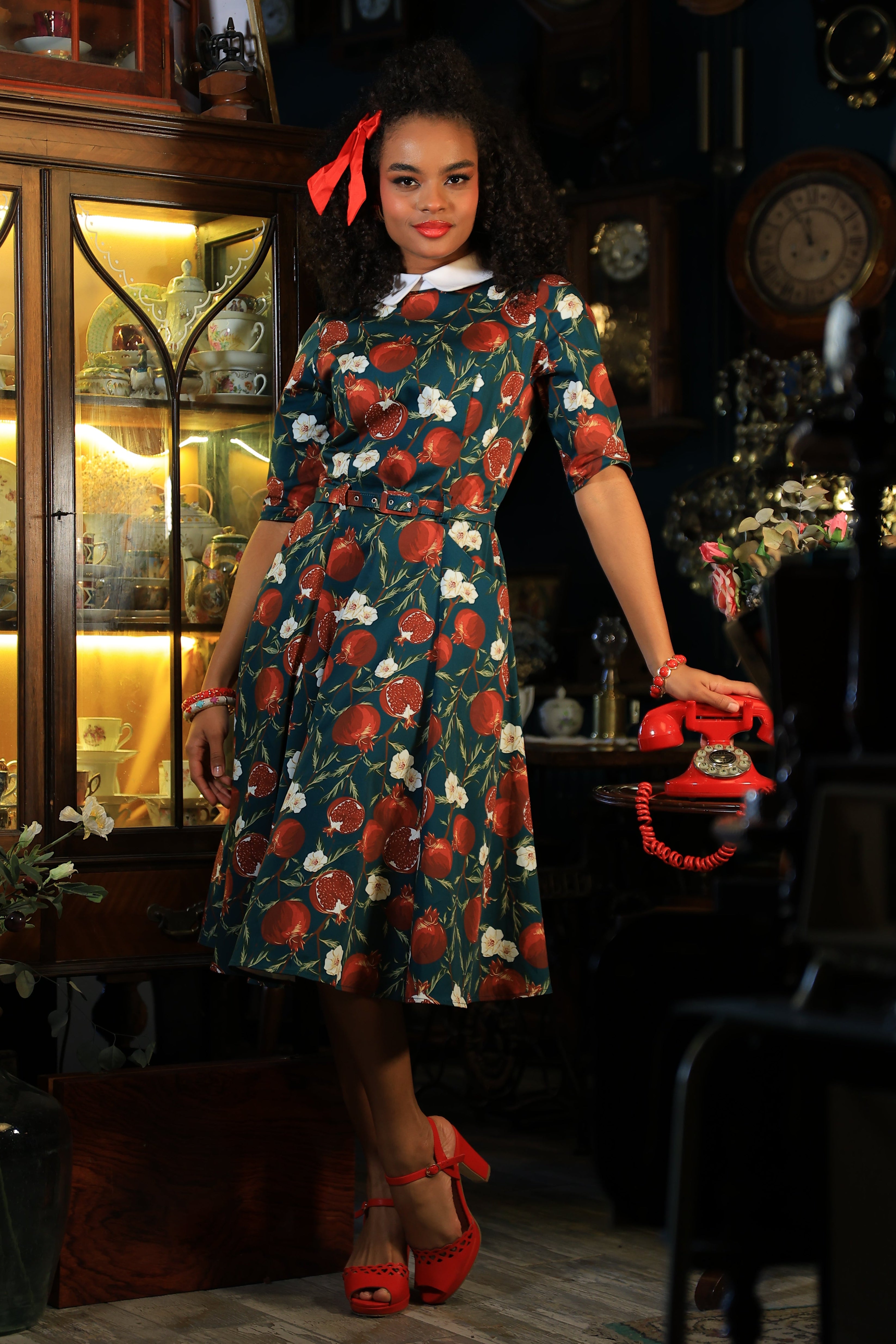Vinona Pomegranate Swing Dress