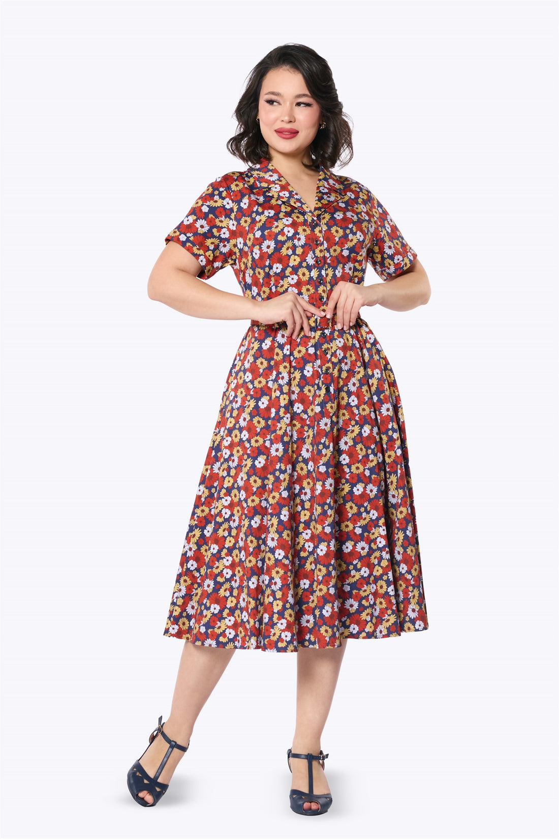 Caterina Bloomsbury Garden Swing Dress