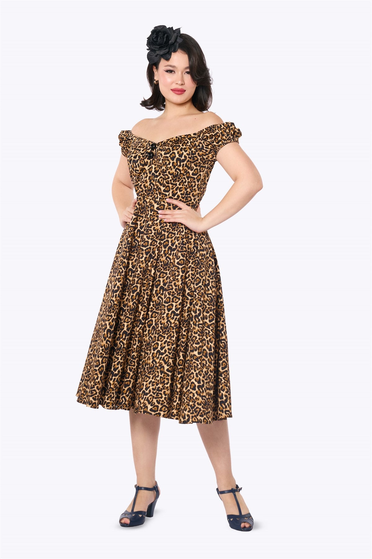Dolores Leopard Doll Dress