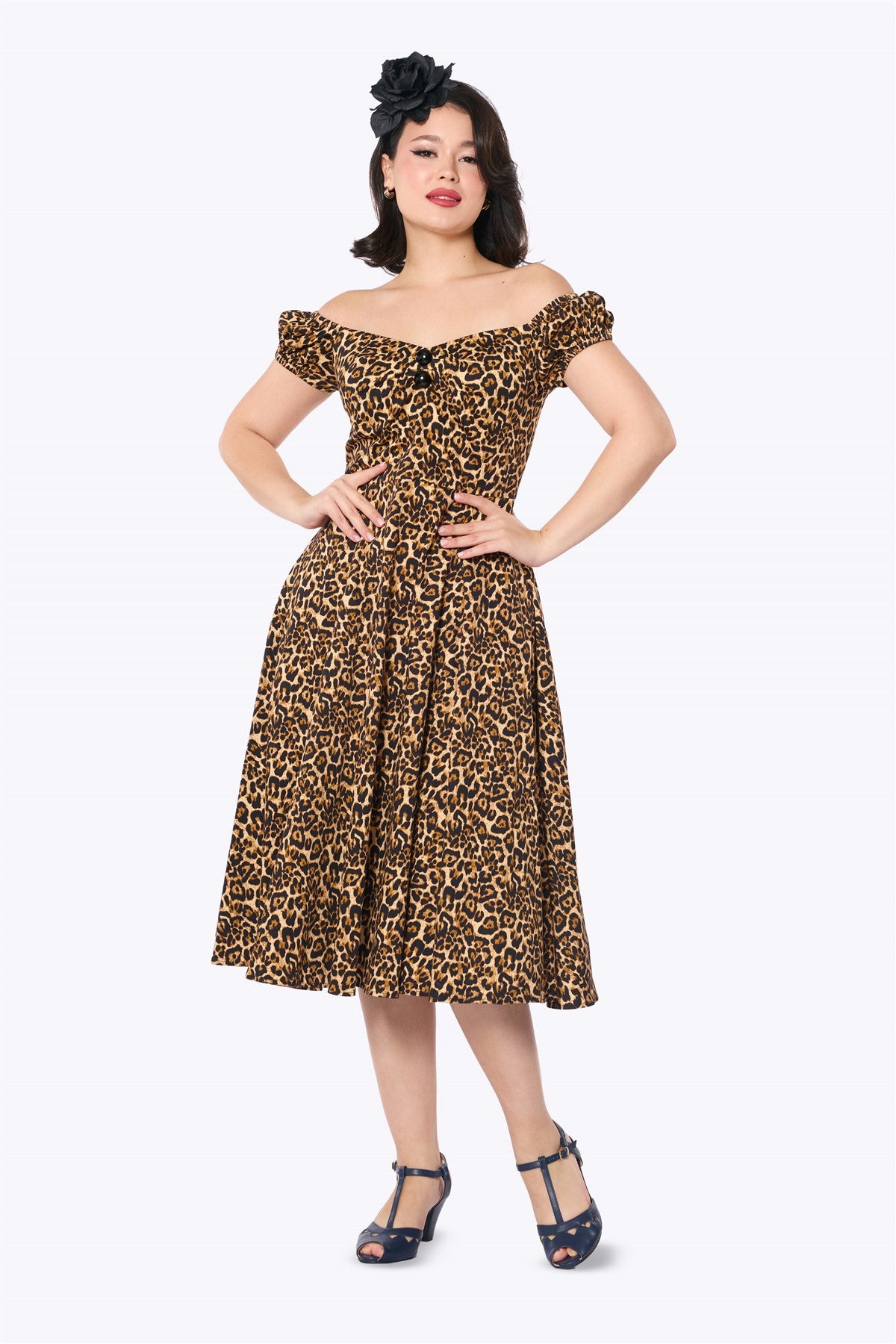 Dolores Leopard Doll Dress