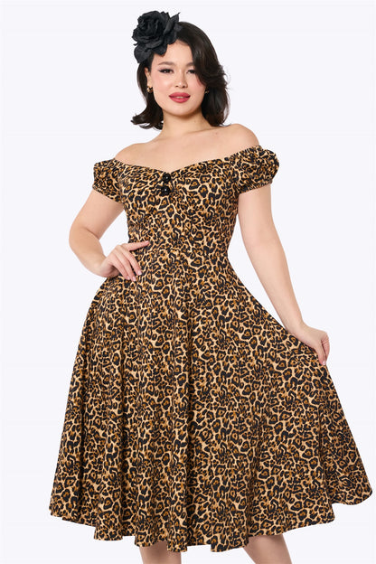 Dolores Leopard Doll Dress
