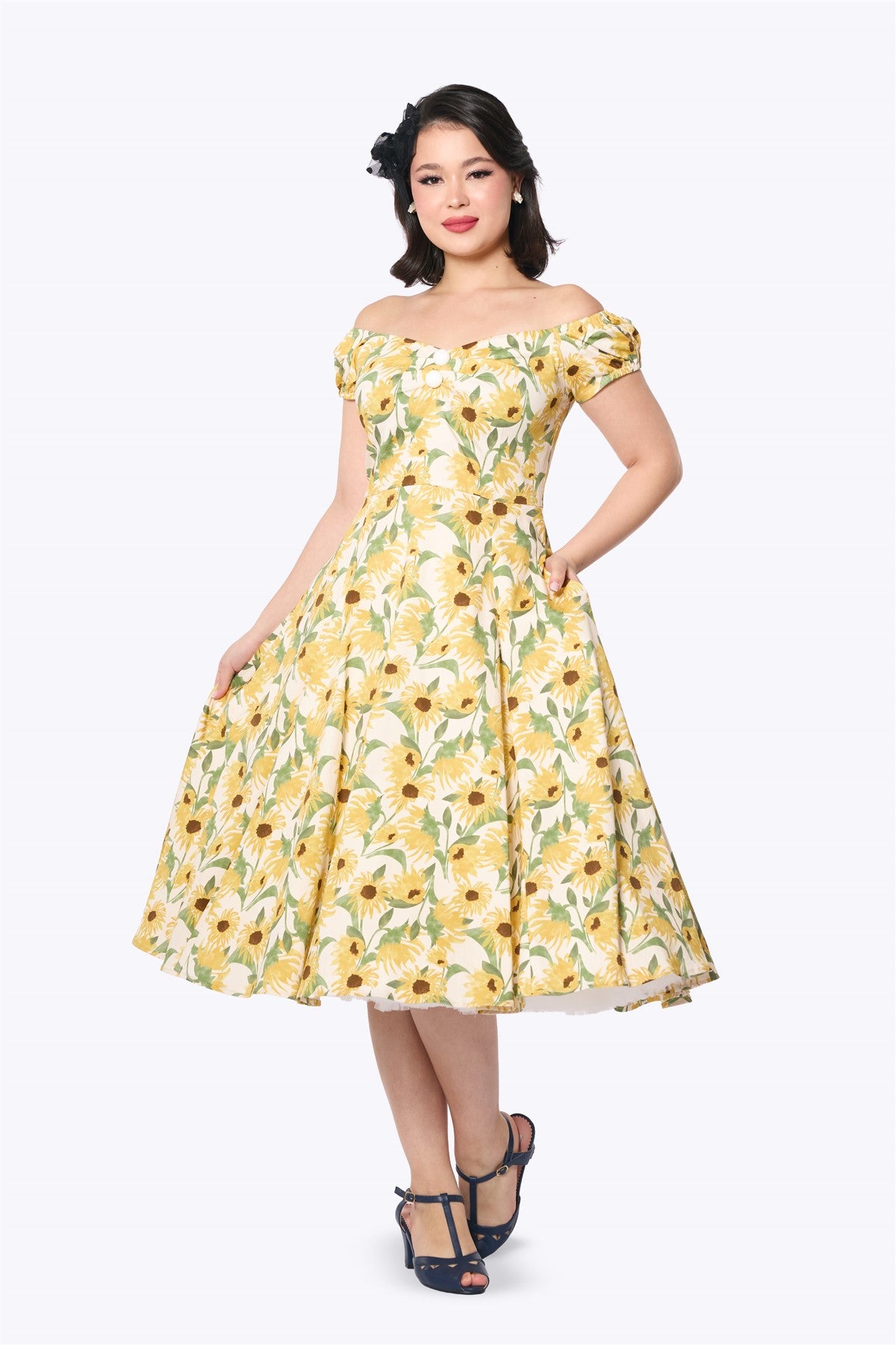 Dolores Sunflower Doll Dress