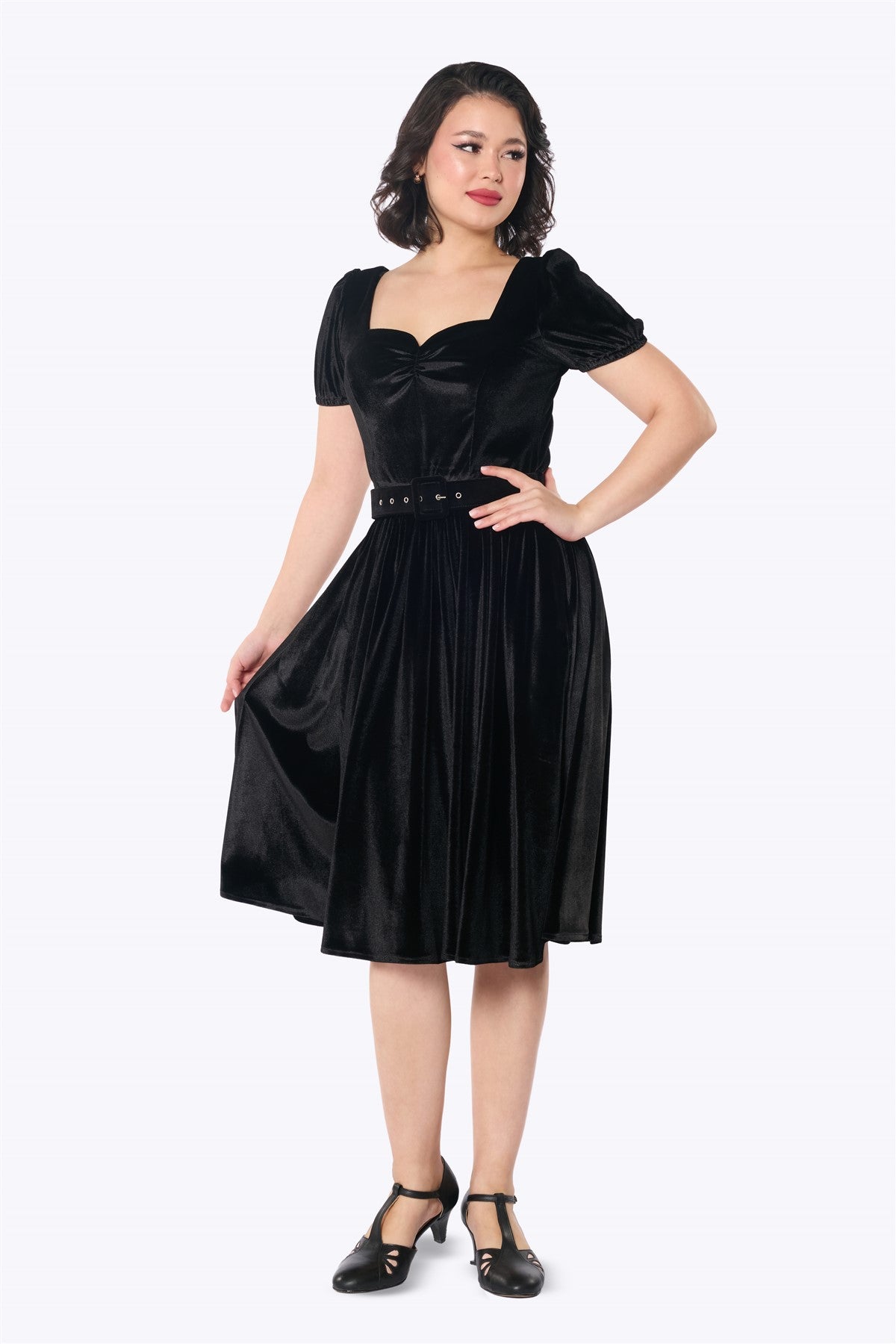 formal swing cocktail dress Black Swing Dress 12