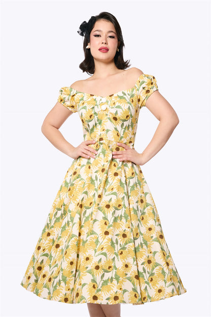 Dolores Sunflower Doll Dress
