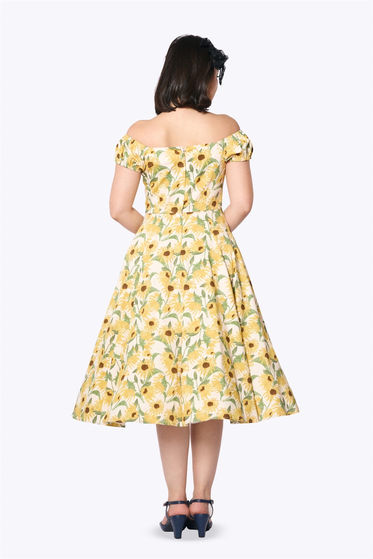 sunflower fall dress Custom Made Sunflower Garden Dress – Oyemwen main image 1
