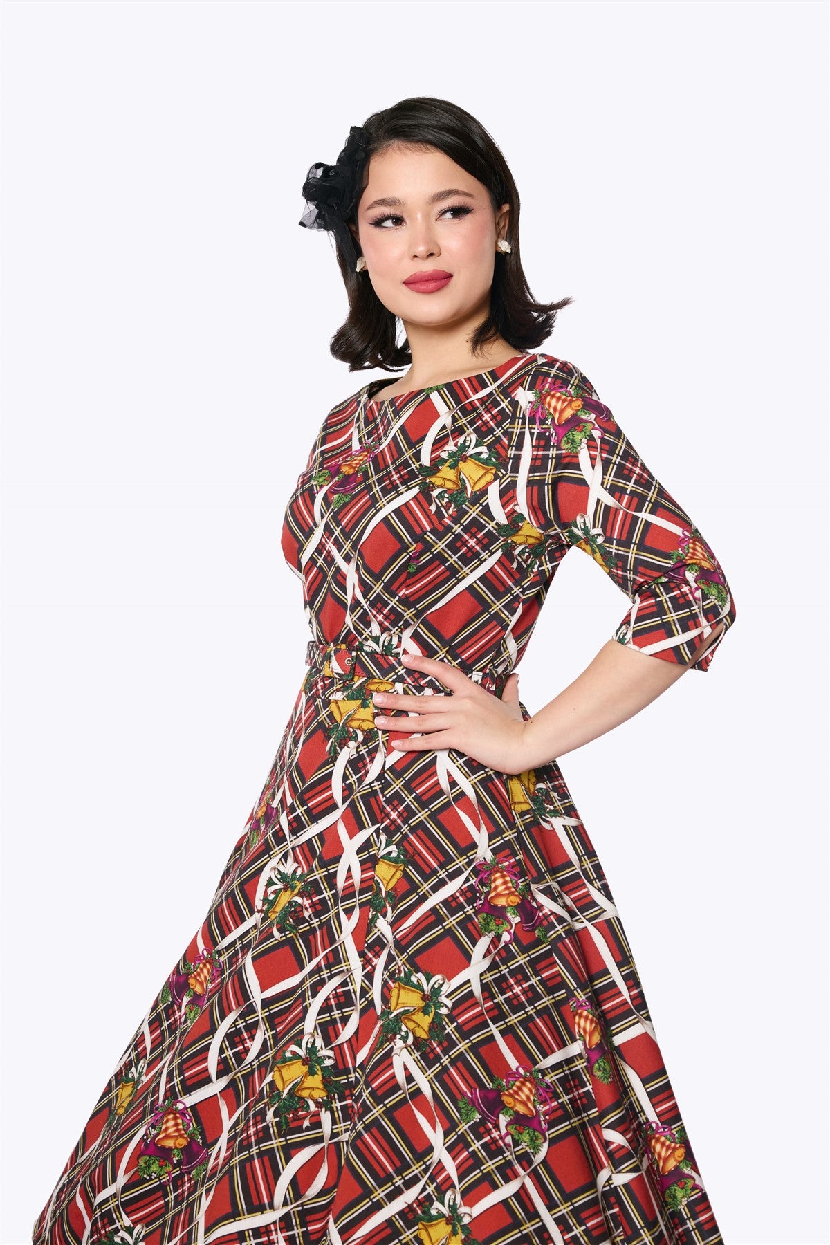 COLLECTIF Female Classic 50s Black Swing Dress, UK 16 COLLECTIF Female Classic 50s Black Swing Dress, UK 16