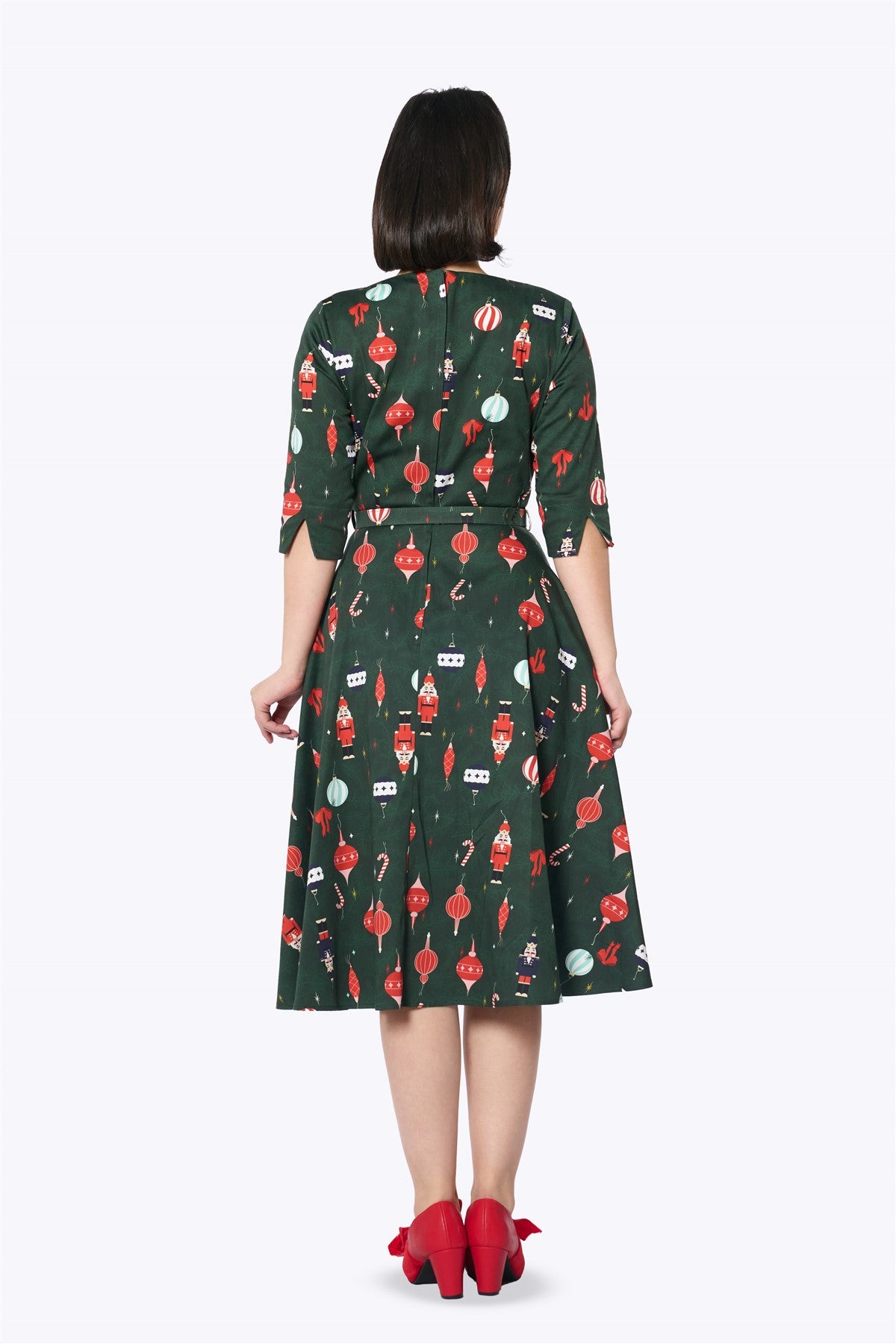 christmas tree swing dress Suzanne Christmas Tree Swing Dress