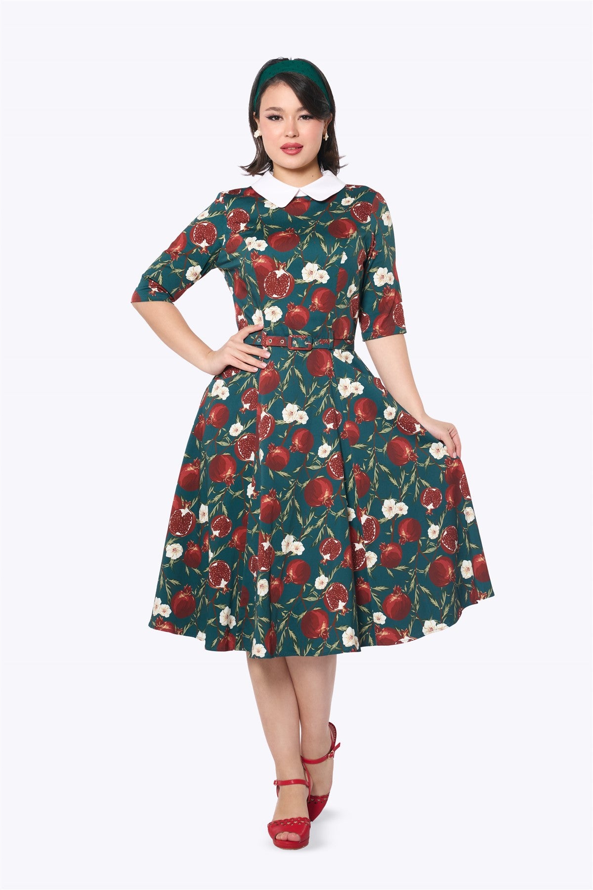Vinona Pomegranate Swing Dress