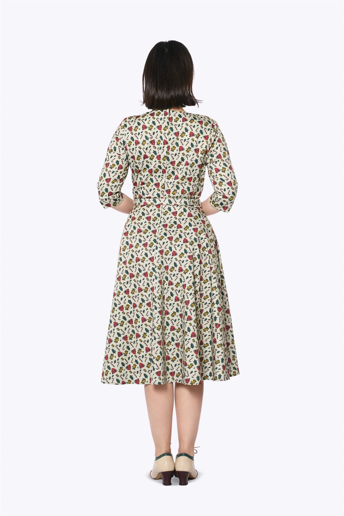 Collectif Female Green Classic 50s Fit and Flare Swing Dress, UK 20 Collectif Female Green Classic 50s Fit and Flare Swing Dress, UK 20