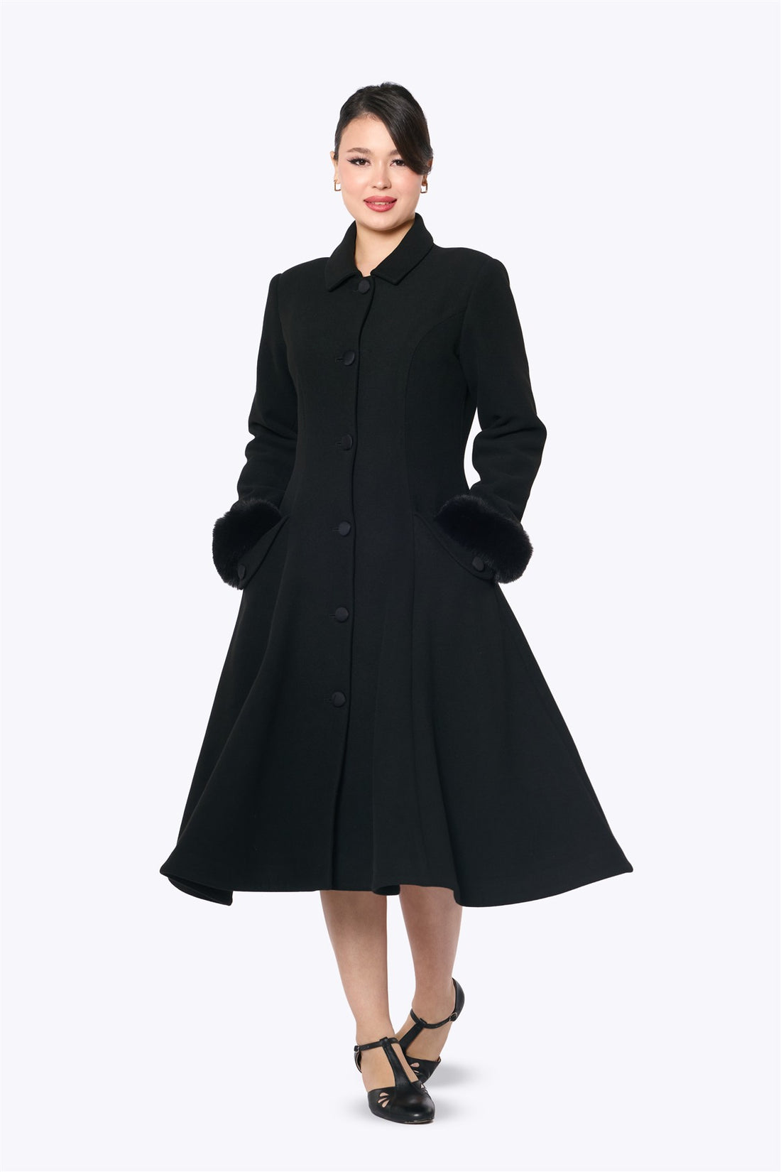 Anoushka Black Coat