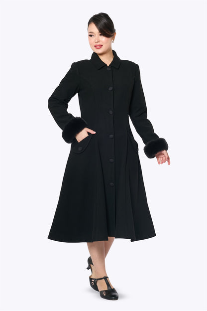 Anoushka Black Coat