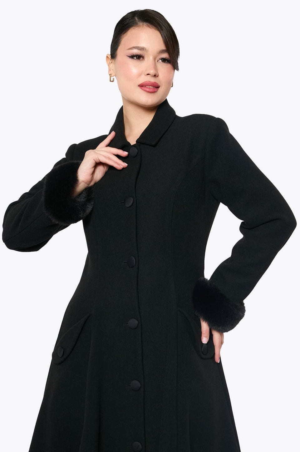 Anoushka Black Coat
