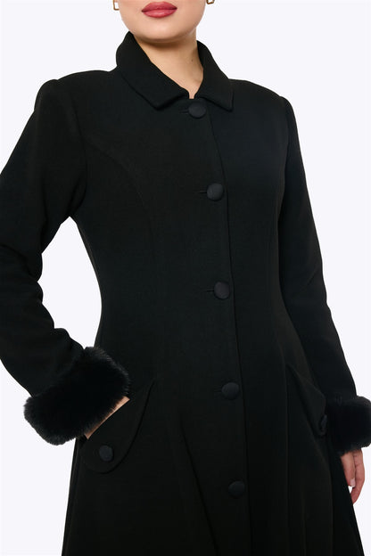 Anoushka Black Coat