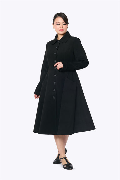 Greta Divine Elegance Black Coat