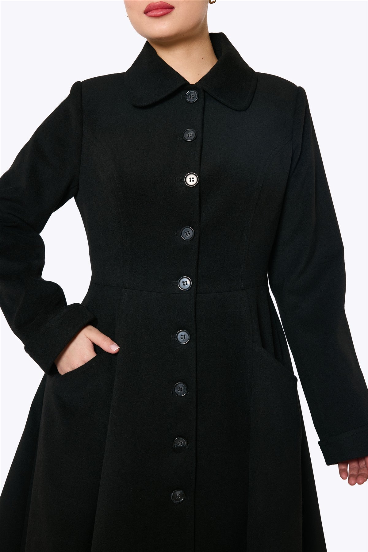 Greta Divine Elegance Black Coat