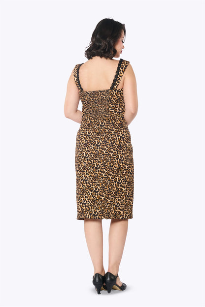 Marla Leopard Pencil Dress