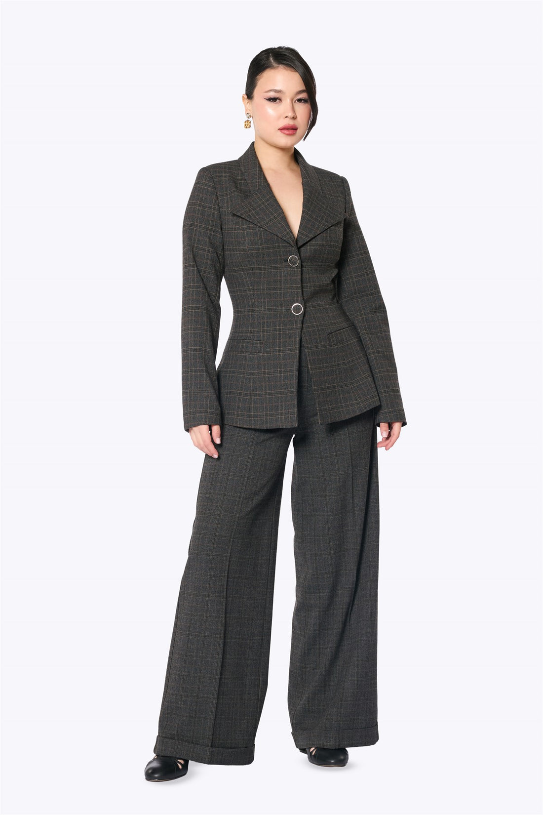 Katharine Check Blazer Jacket