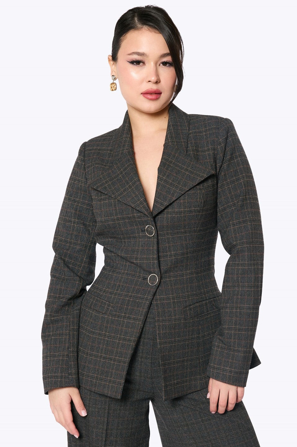 Katharine Check Blazer Jacket