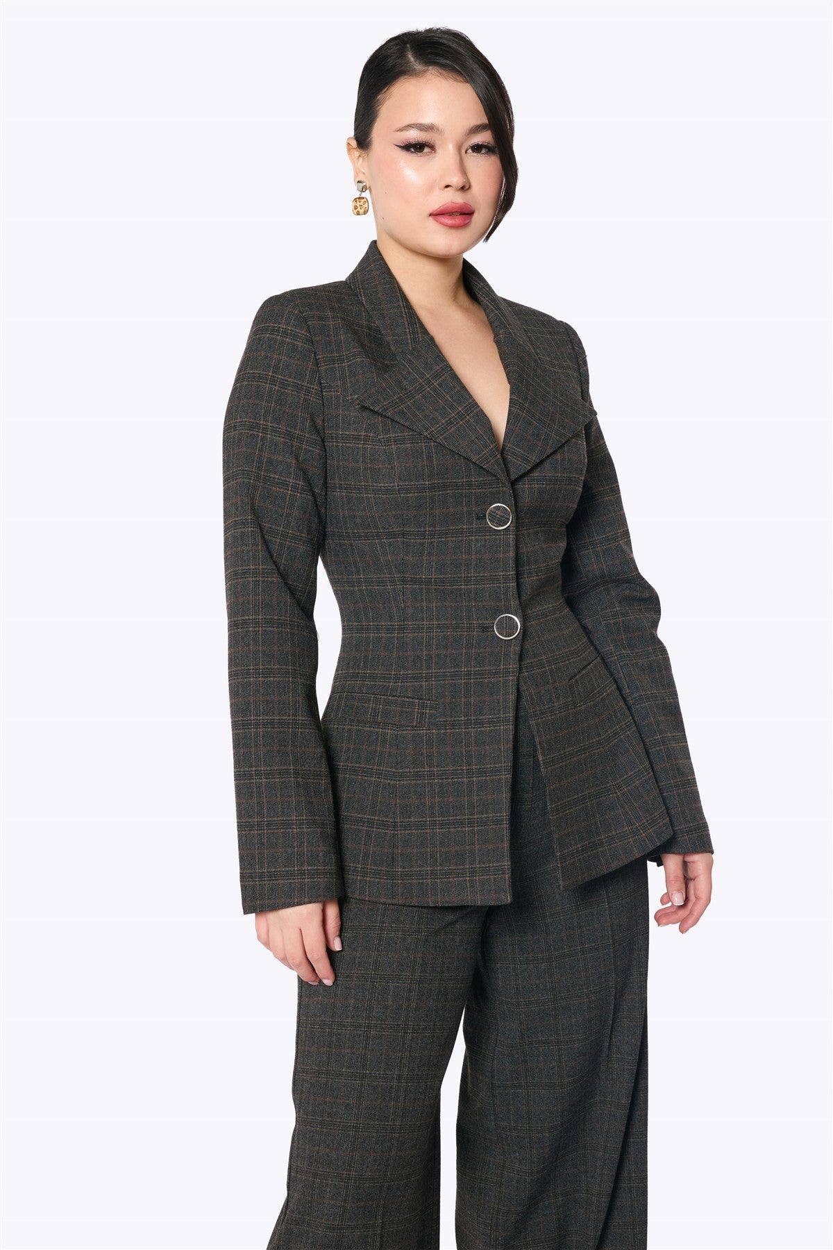 Katharine Check Blazer Jacket