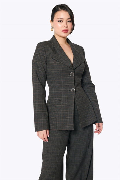 Katharine Check Blazer Jacket