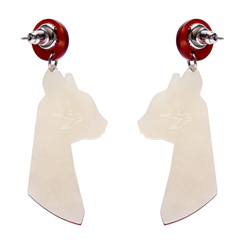 Bastet the Protector Drop Earrings