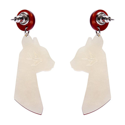 Bastet the Protector Drop Earrings