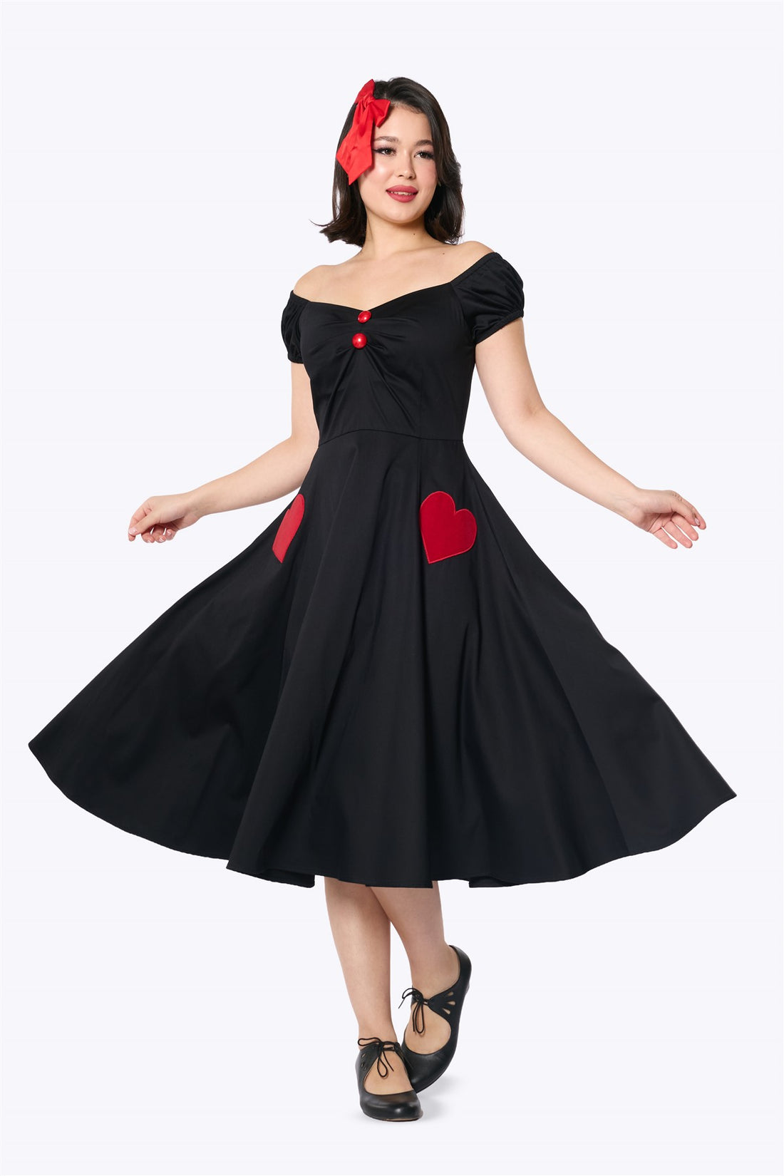 Dolores Red Heart Doll Dress