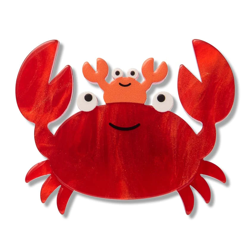 Erstwilder Crabs Simplified Mini Brooch