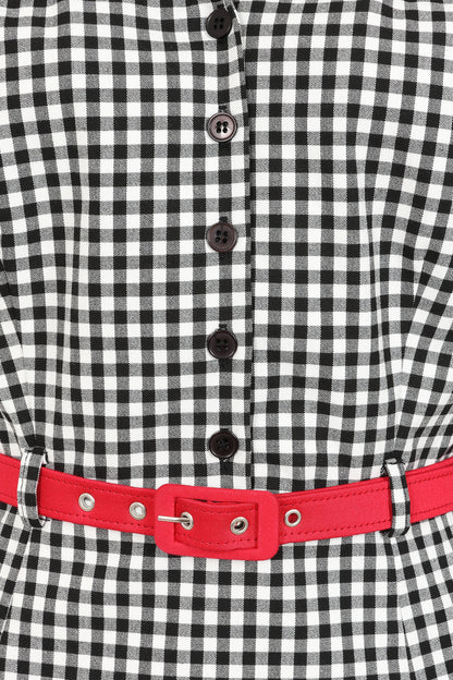 Alexandrea Gingham Pencil Dress