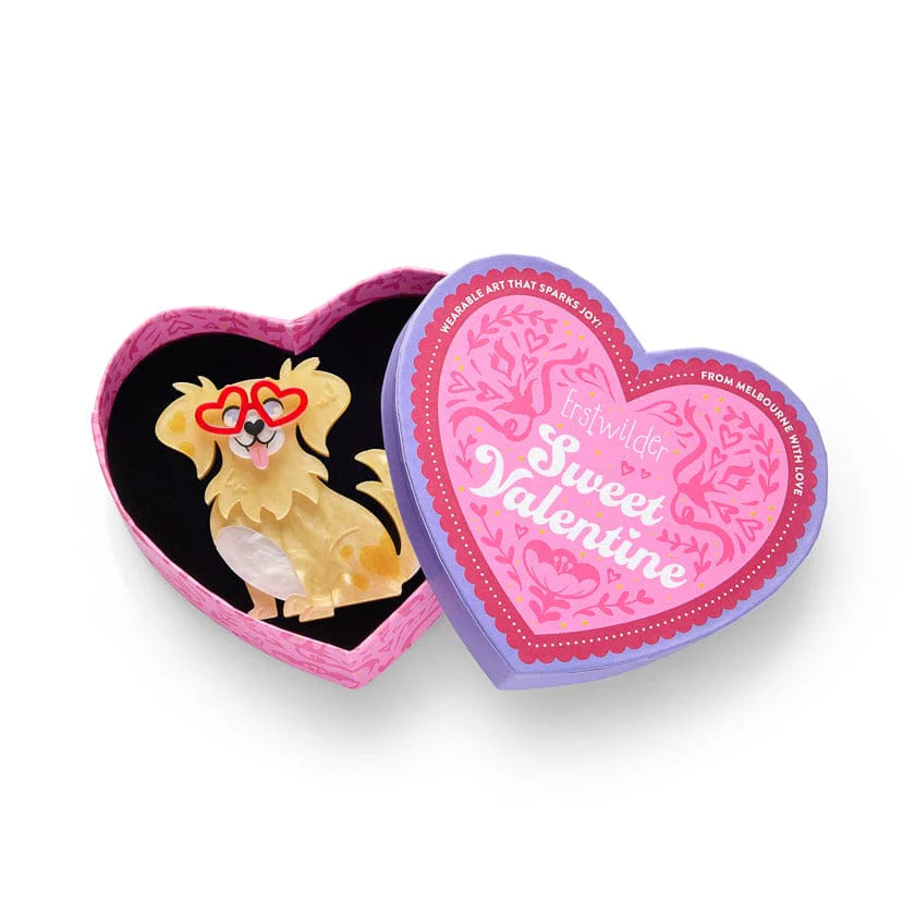 Erstwilder Valentino Pupperino Brooch