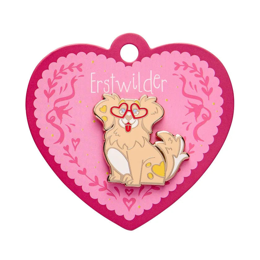 Erstwilder Valentino Pupperino Enamel Pin