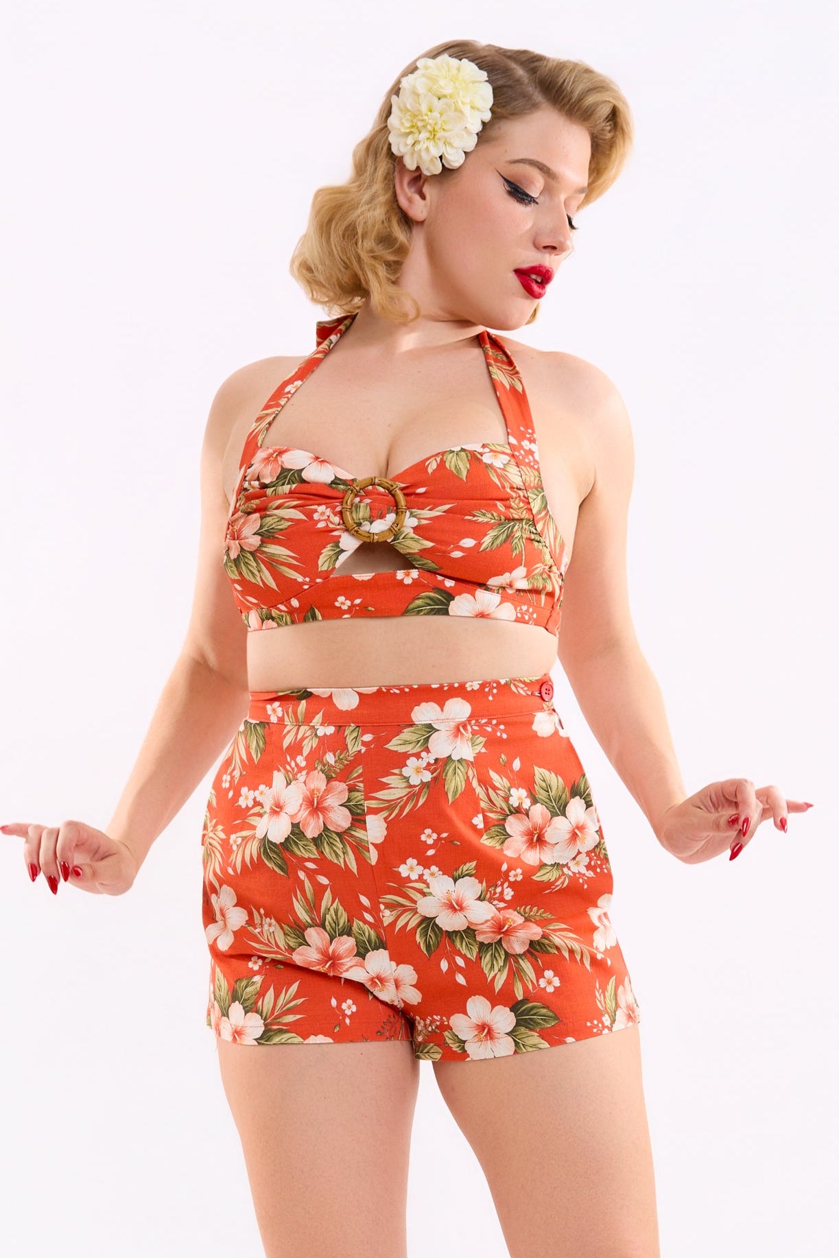 Aloha Hibiscus Babsy Shorts