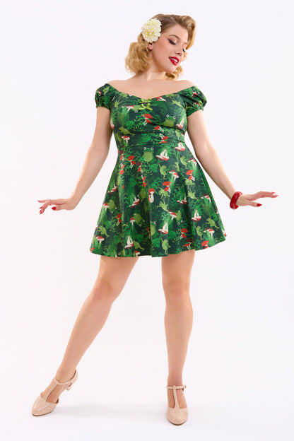 Dolores Frog Forest Mini Dress