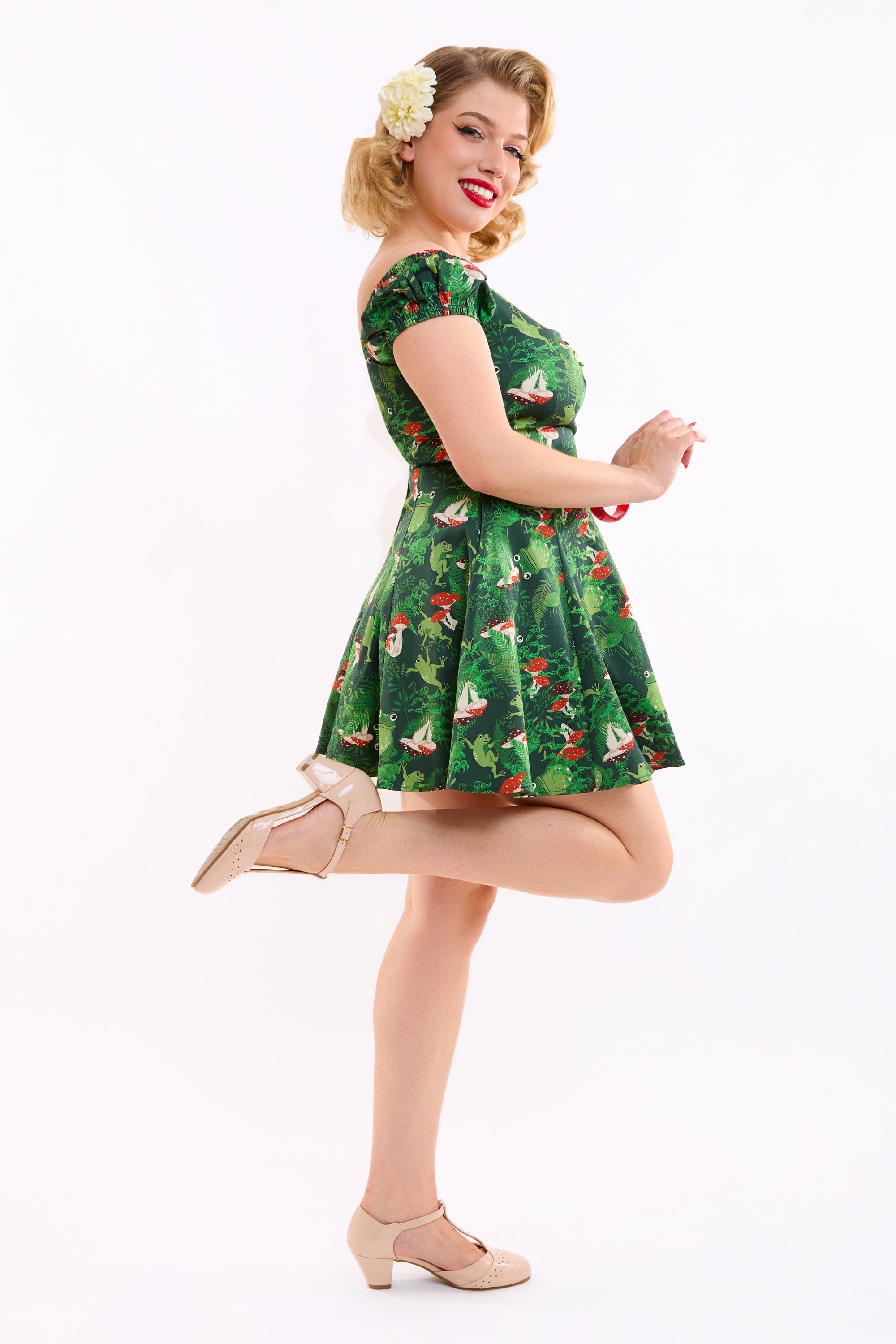 Dolores Frog Forest Mini Dress