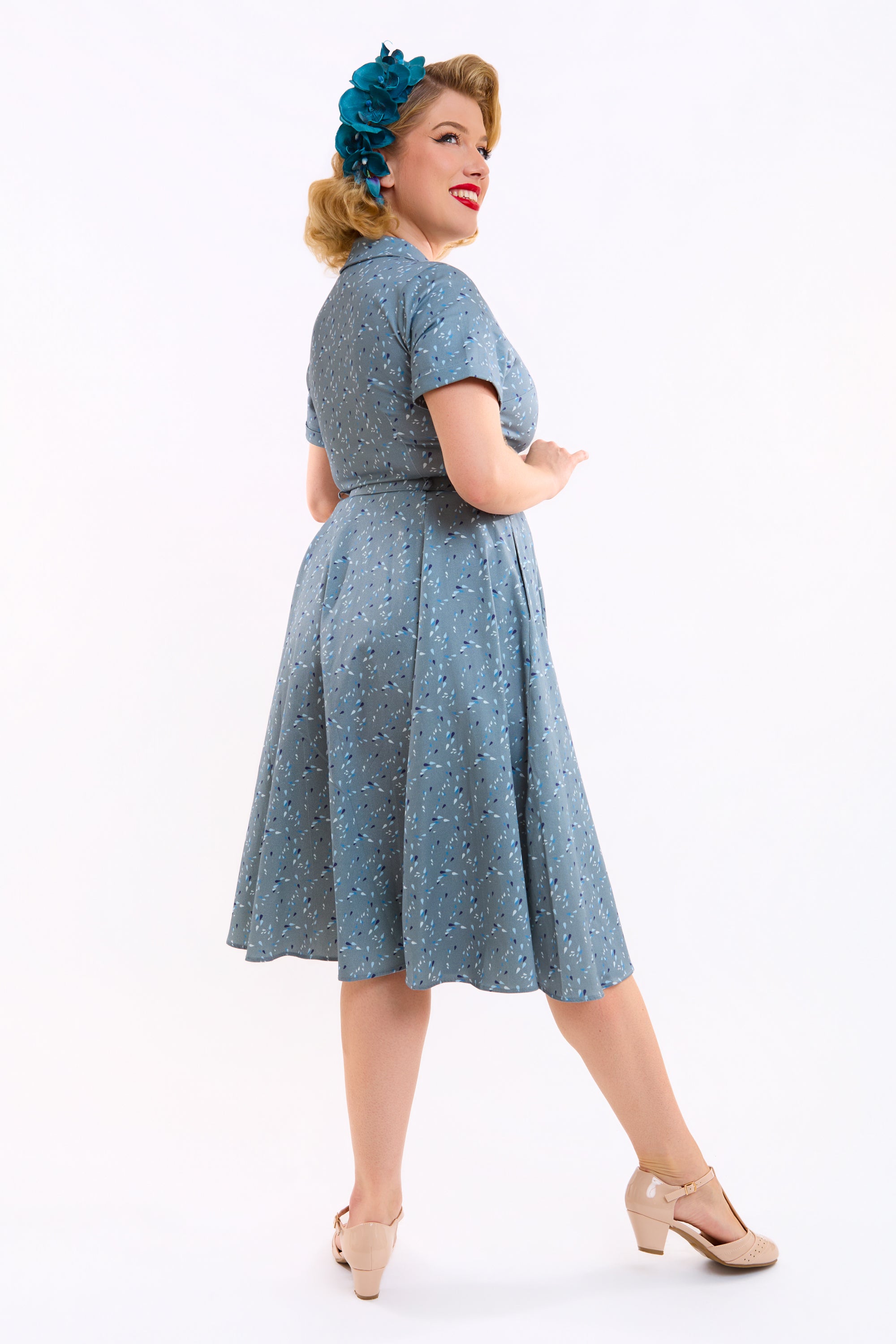 Caterina Raindrop Reverie Swing Dress