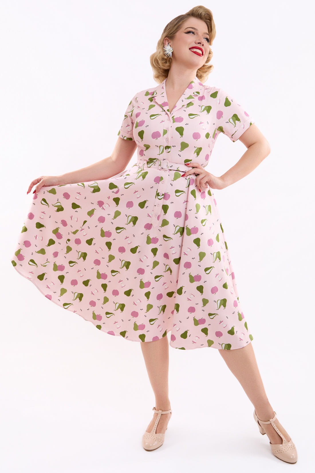 Caterina Soft Fruit Pop Swing Dress