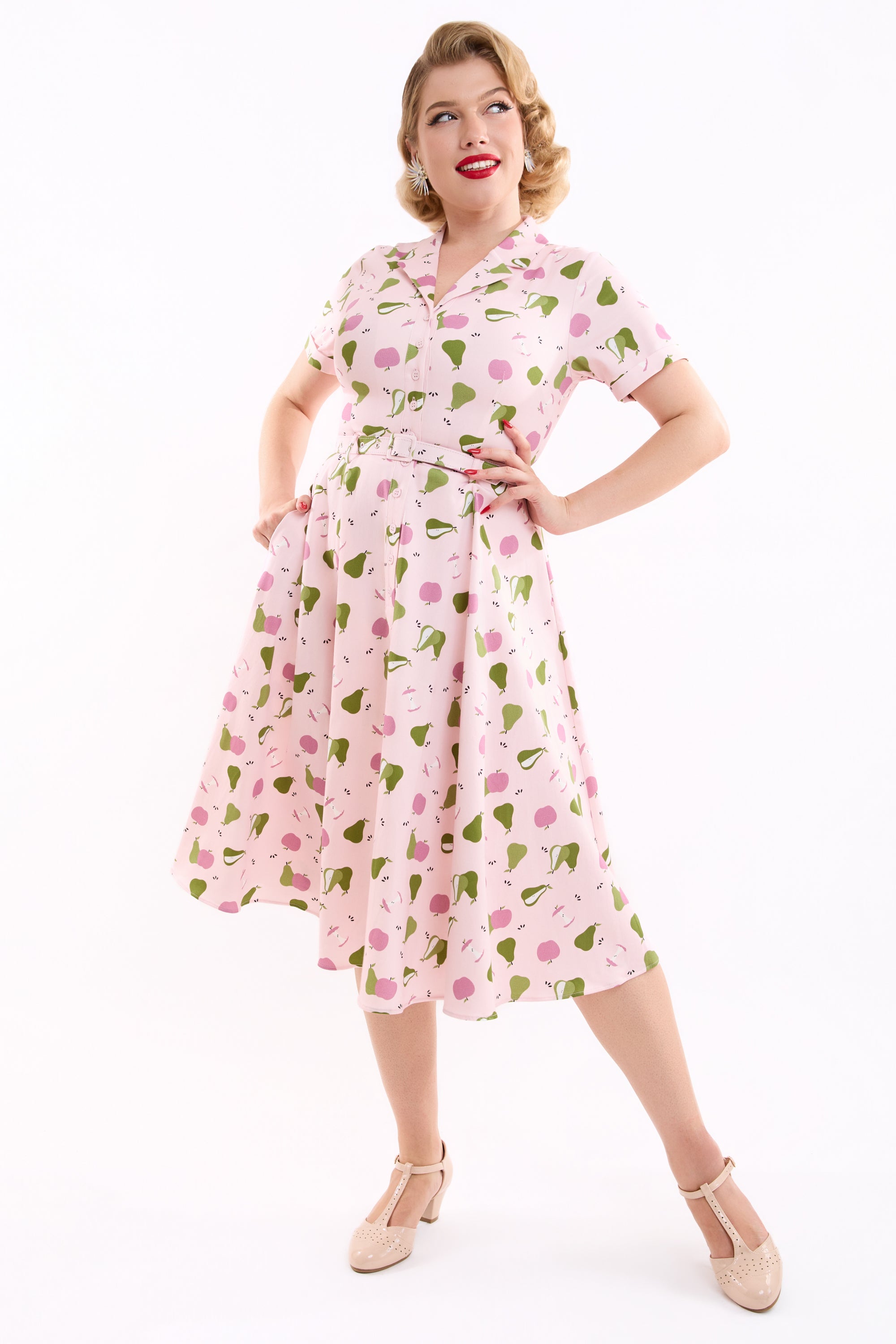 Caterina Soft Fruit Pop Swing Dress