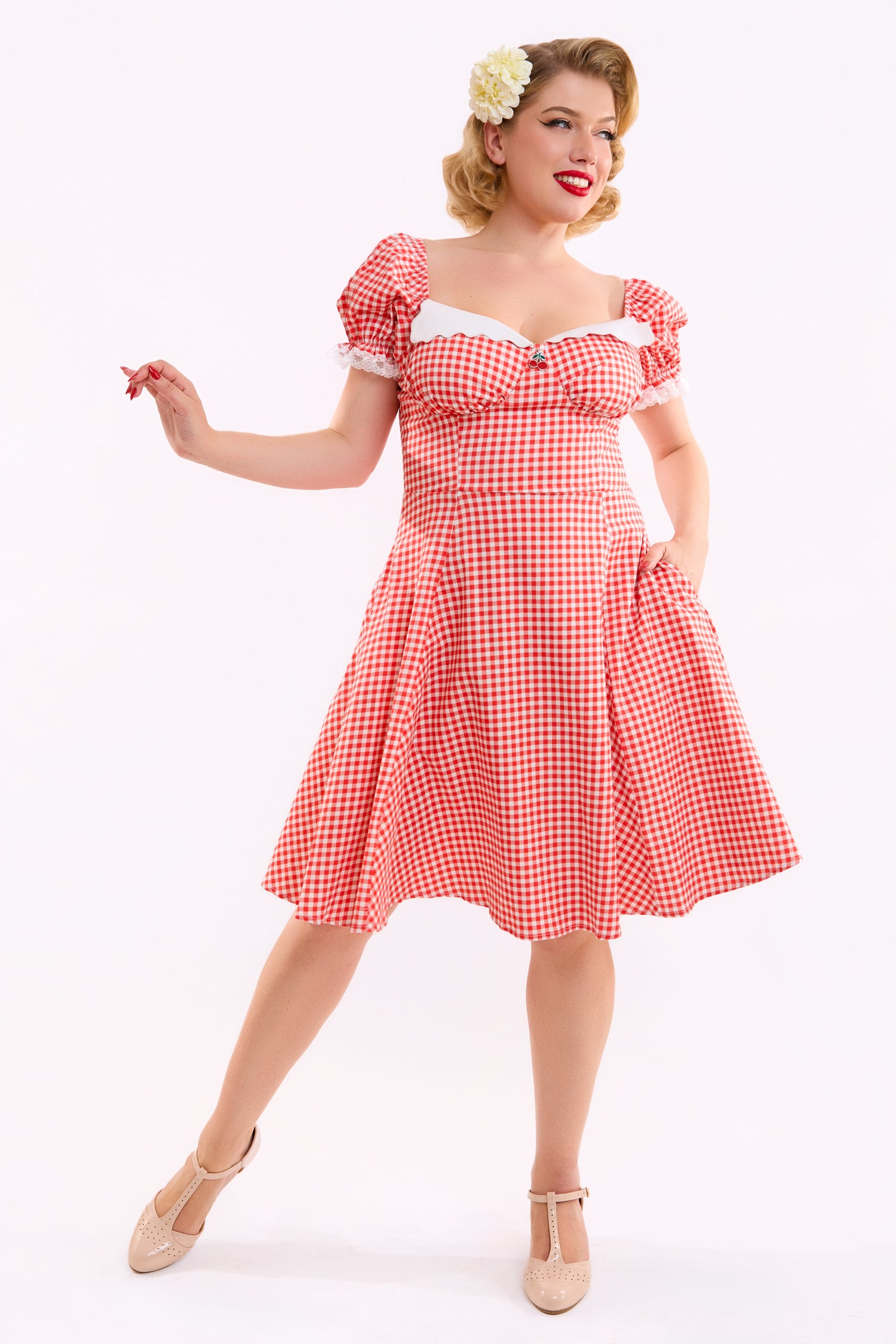 Nikita Gingham Swing Dress