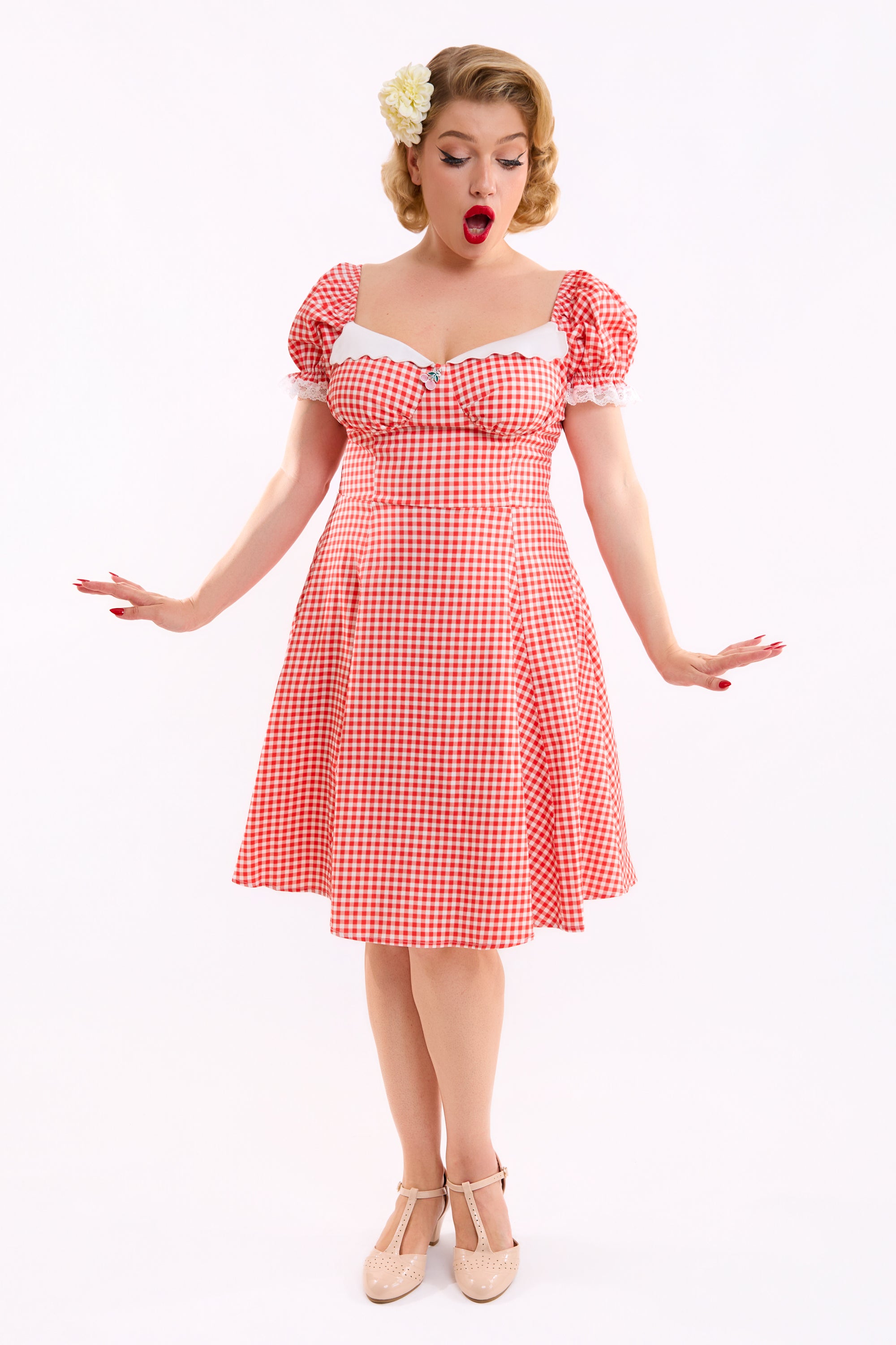 Nikita Gingham Swing Dress