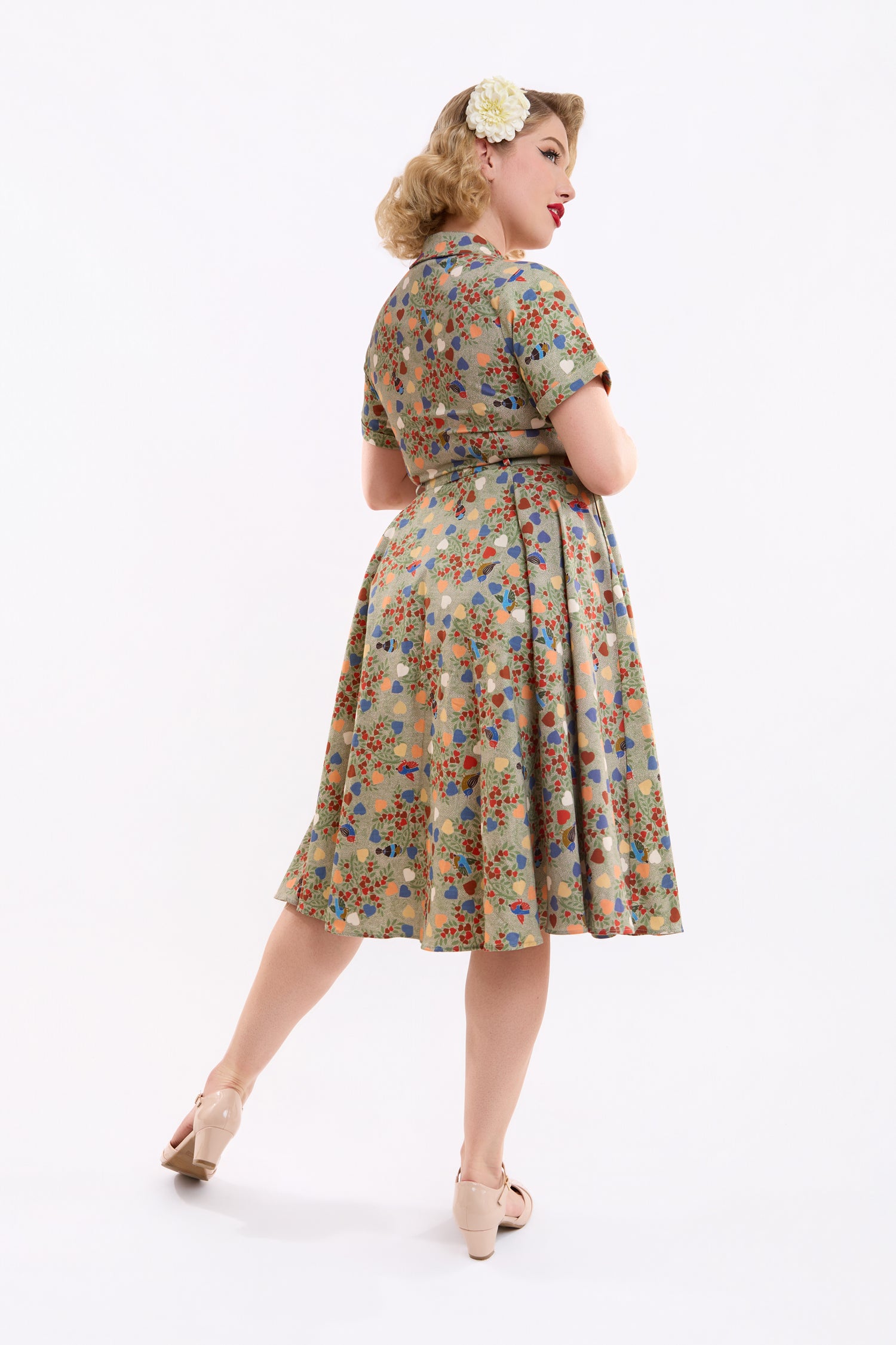 Caterina Love Birds Swing Dress