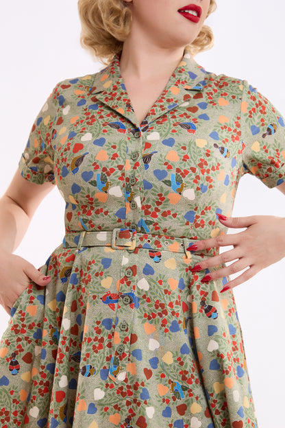 Caterina Love Birds Swing Dress