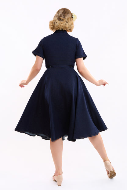Caterina Denim Swing Dress