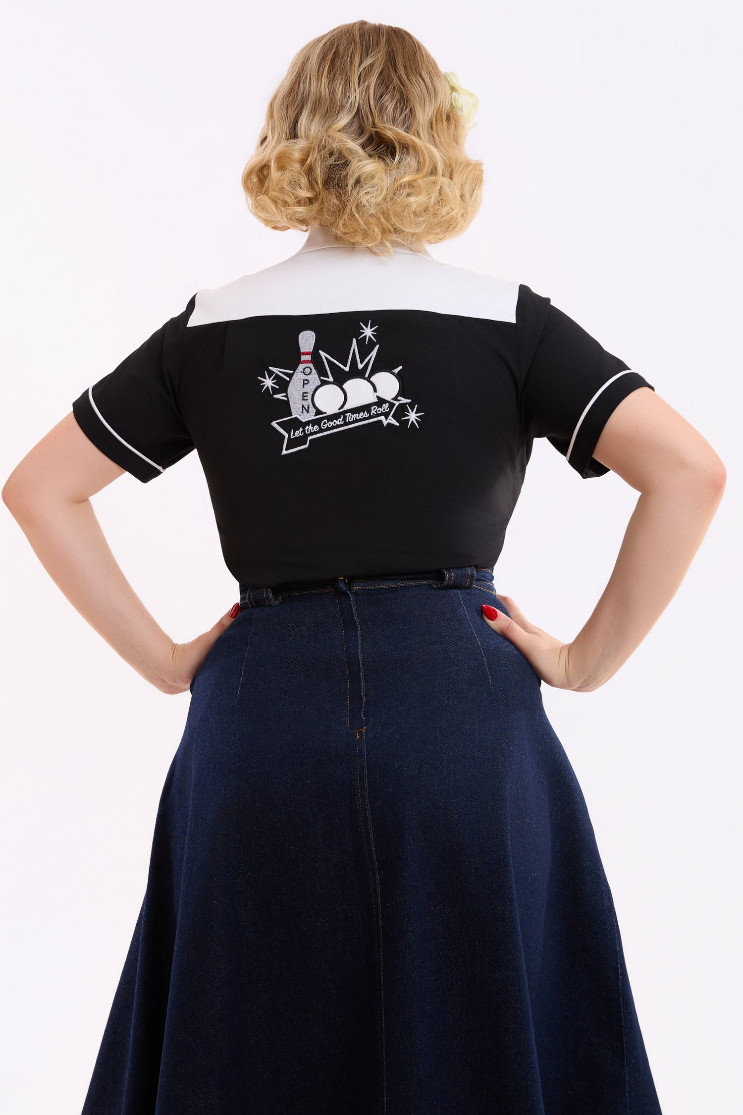 Rita Strike! Black Bowling Shirt