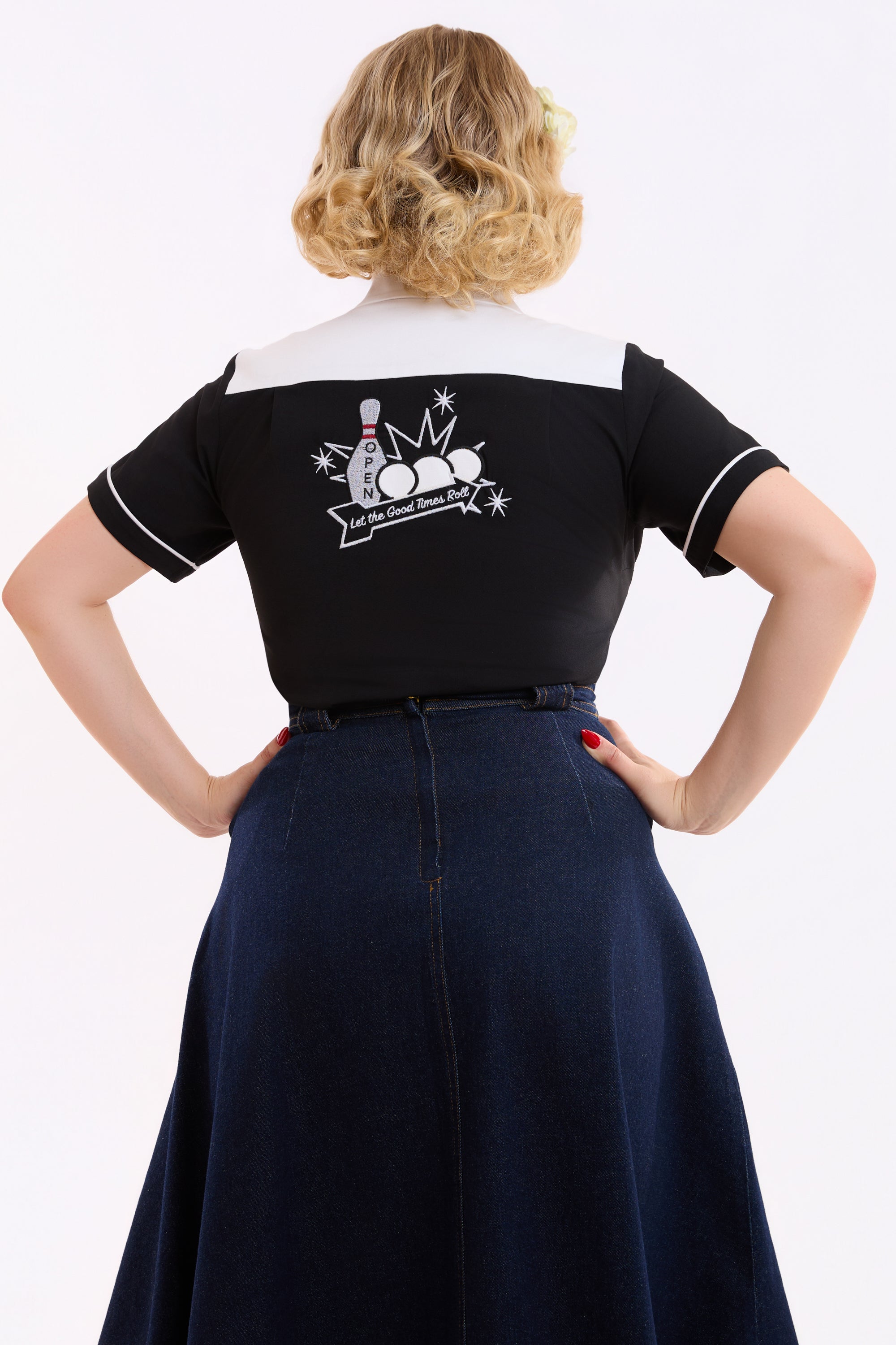 Rita Strike! Black Bowling Shirt