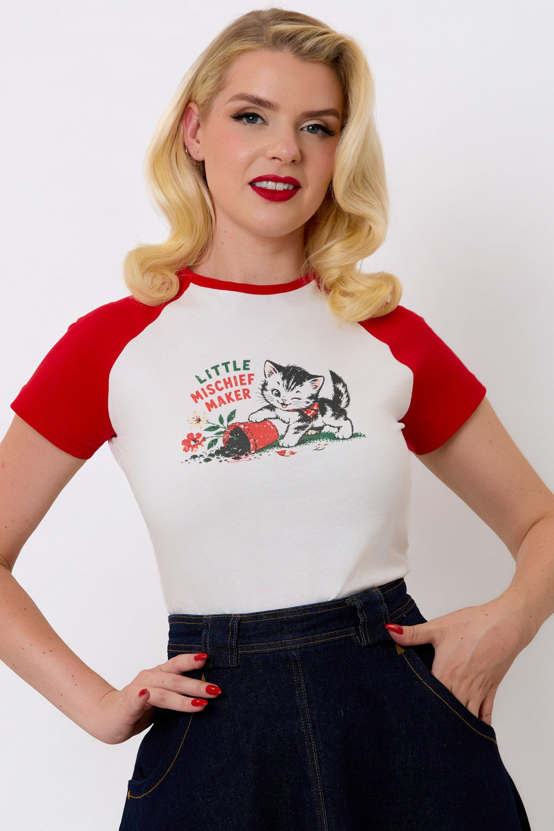 Sammy Swoon Mischief Maker White T-Shirt